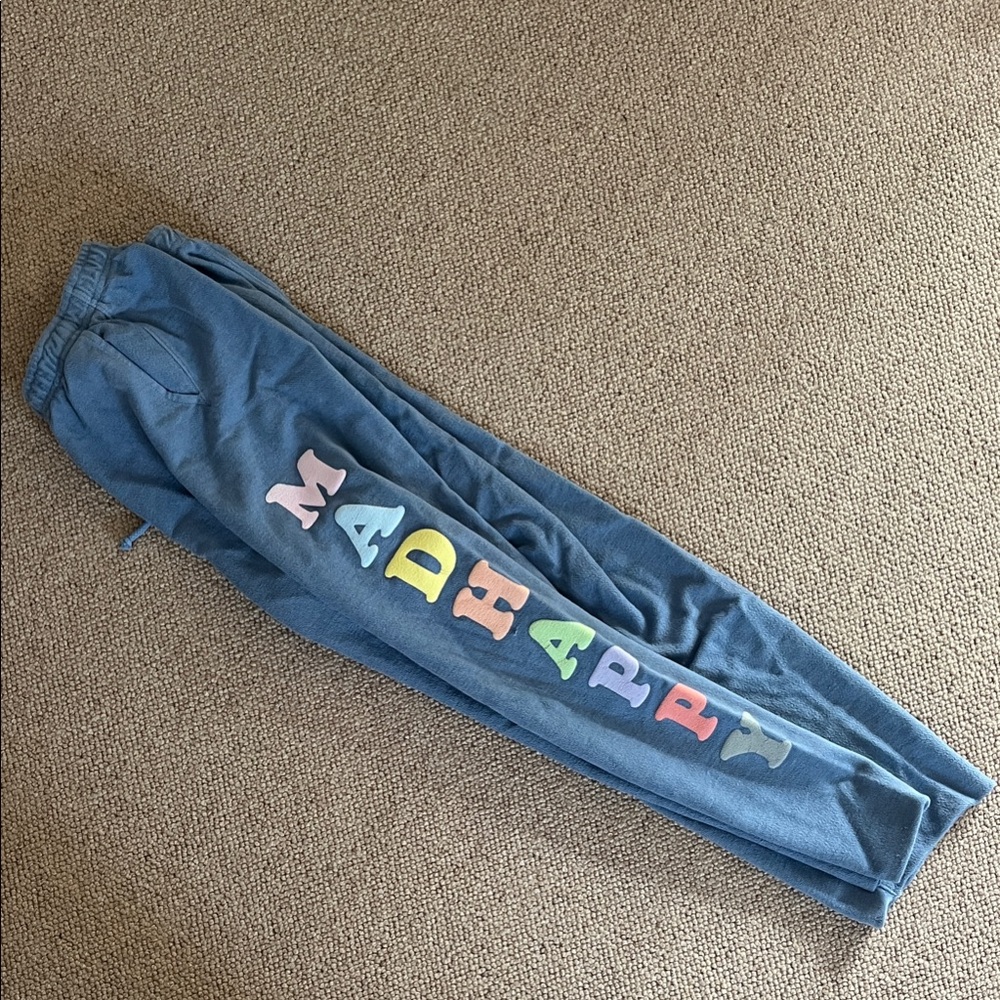 Madhappy Multicolor Logo Blue sweatpants